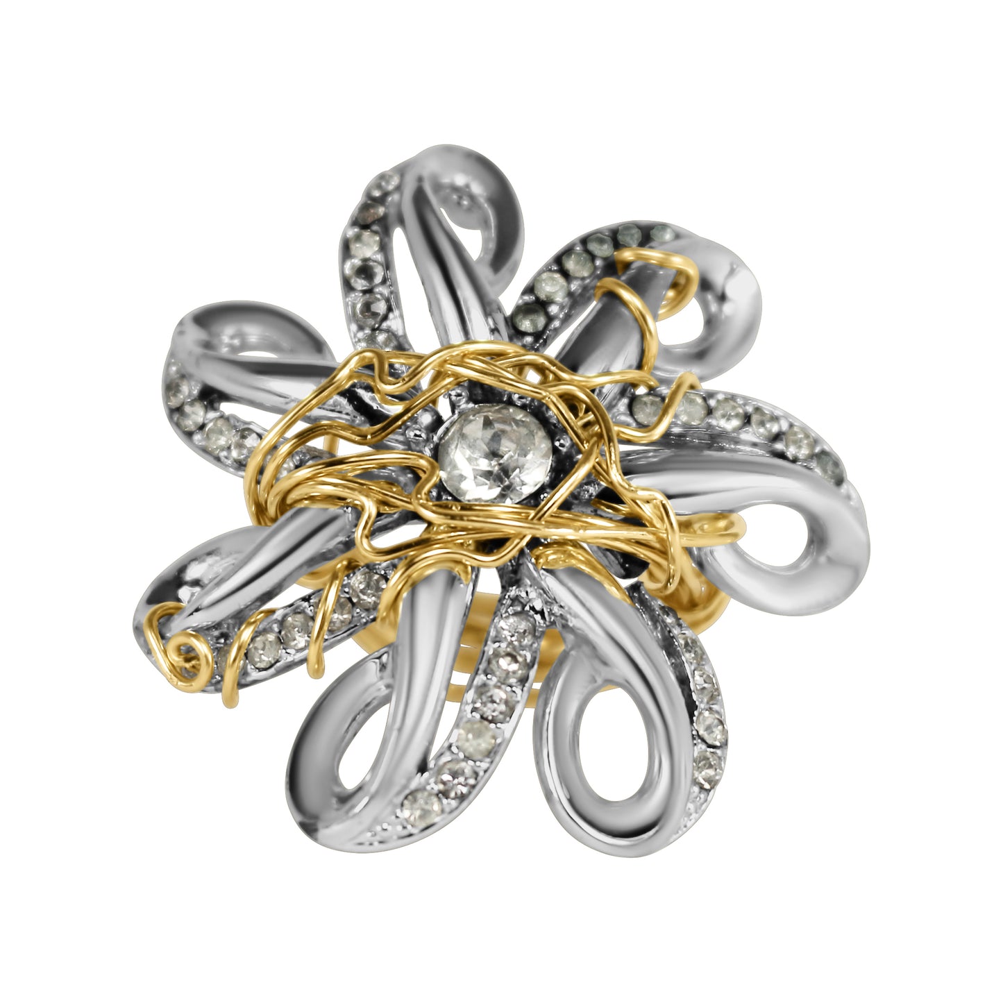 Snowflake Vintage Cocktail Ring