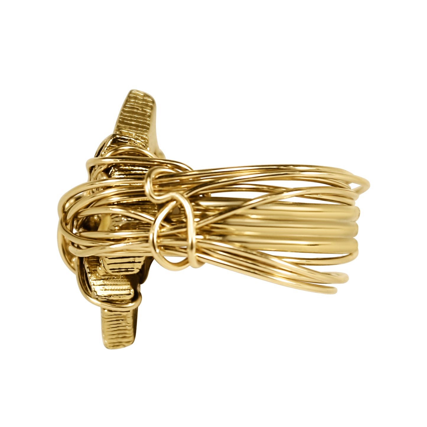 Orange Enamel Vintage Cocktail Ring