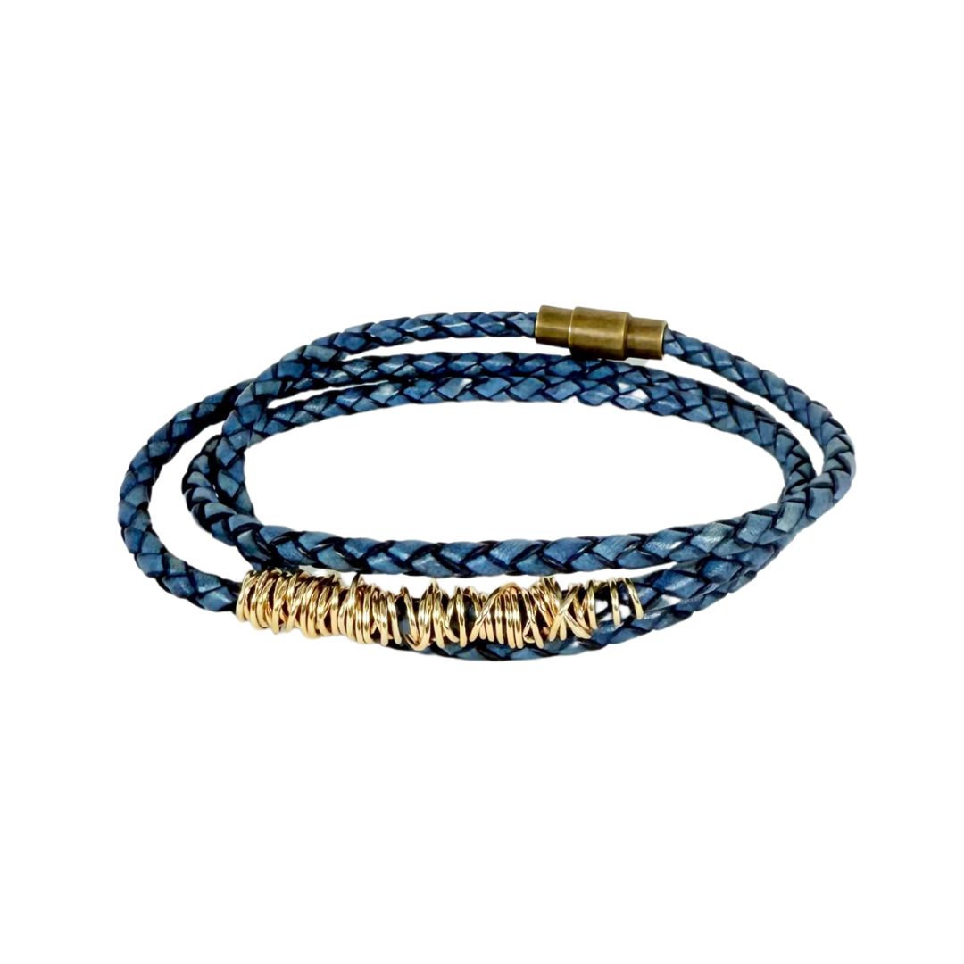 Triple-Wrap Braided Bangle