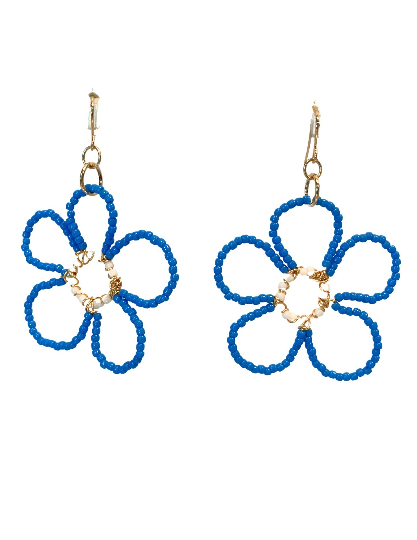 Beaded Flower Earrings