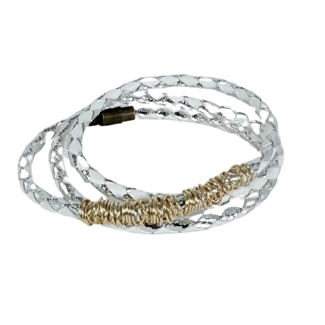 Triple-Wrap Braided Bangle