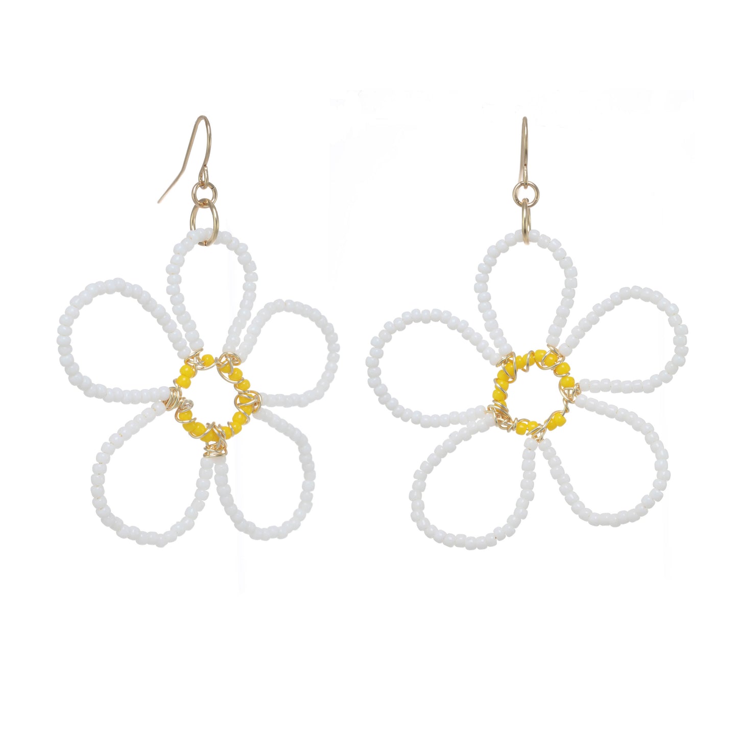 Beaded Flower Earrings