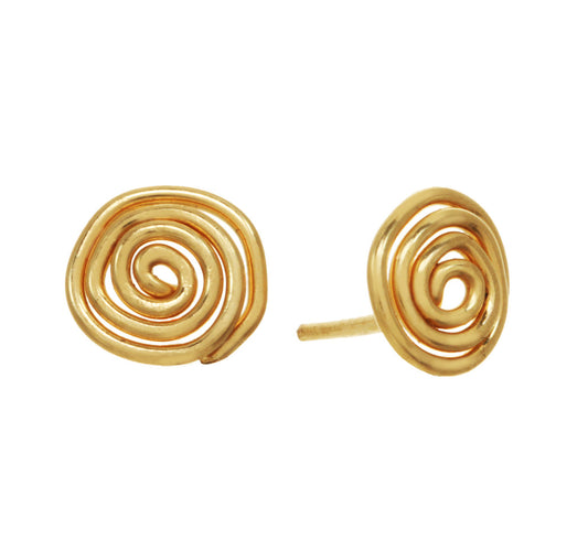 Spiral Stud Earrings