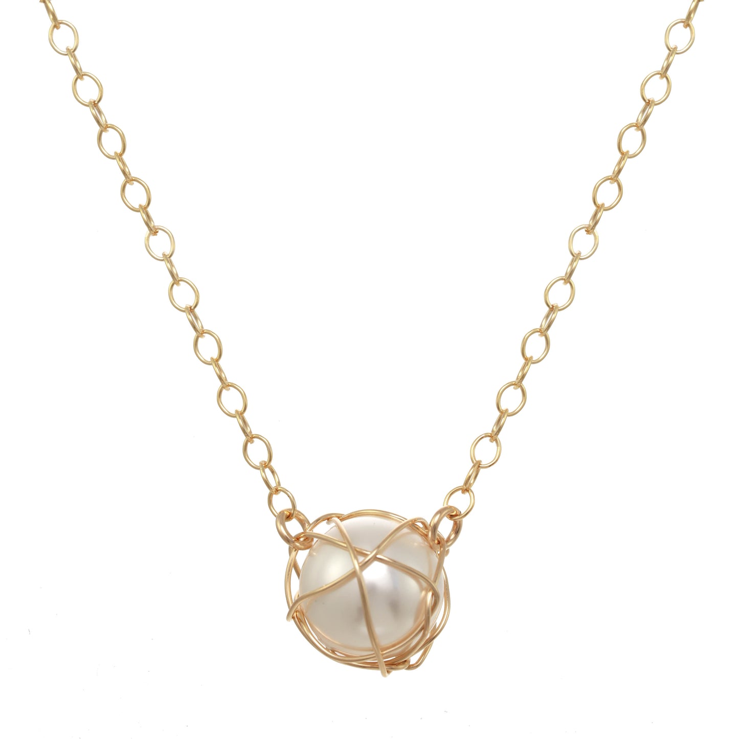 Wrapped Pearl Necklace